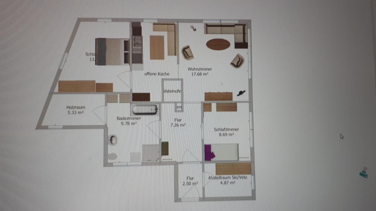 Apartament Alpensonne Reckingen Zewnętrze zdjęcie